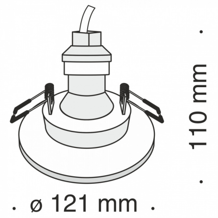 Точечный светильник Gyps Modern DL004-1-01-W фото 2