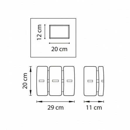 Настенный светильник LAMELLA 801616 фото 2