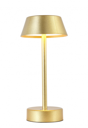 Аккумуляторная настольная лампа Crystal Lux SANTA LG1 GOLD фото 1