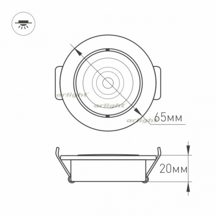 Точечный светильник LTM 020767 фото 3