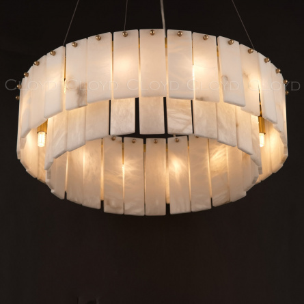 Люстра Cloyd HERCULANUM-A C8 / Ø60 см - алебастр - латунь (арт.11155) фото 6