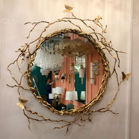 Зеркала Cloyd ZULU Mirror / Ø80 см - латунь (арт.50059) фото 2