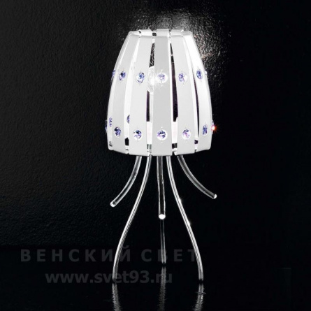 Настольная лампа 421/1L white IDL Италия  40W 41 см Белого цвета Emotion фото 1