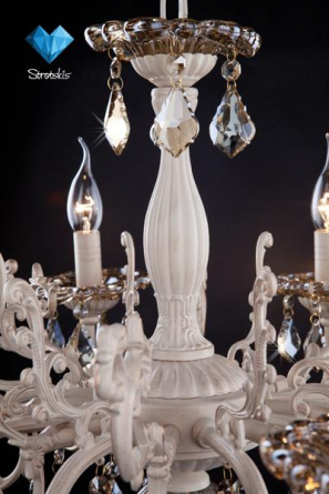 Подвесная люстра Elisha 3281/8 белый с золотом фото 2