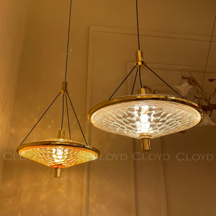 Подвесные светильники Cloyd FANTOM P1 / Ø32 см- прозрачн. - золото (арт.11250) фото 3