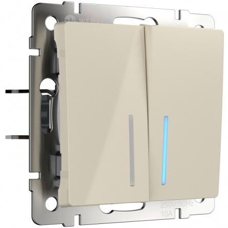 Выключатель Встраиваемые механизмы слоновая кость W1120103 фото 1