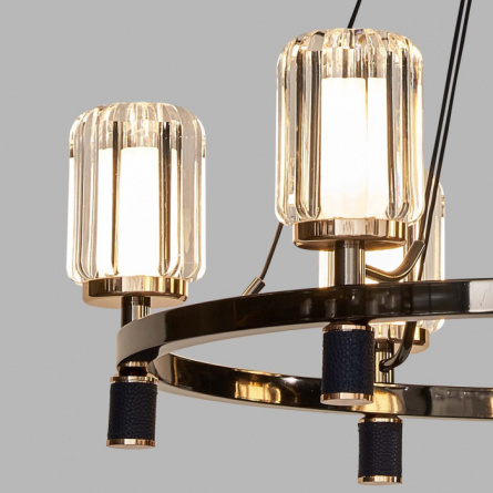 Подвесная люстра P0738 P0738-6A gold/pearl black фото 2