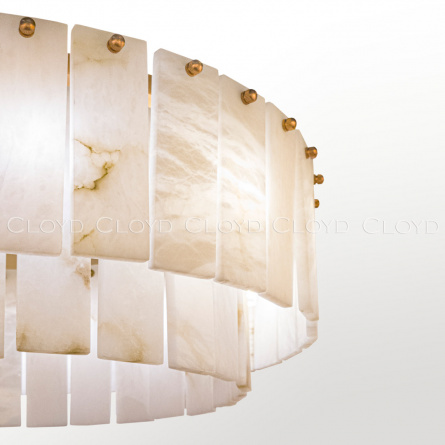 Люстра Cloyd HERCULANUM-A C8 / Ø60 см - алебастр - латунь (арт.11155) фото 4