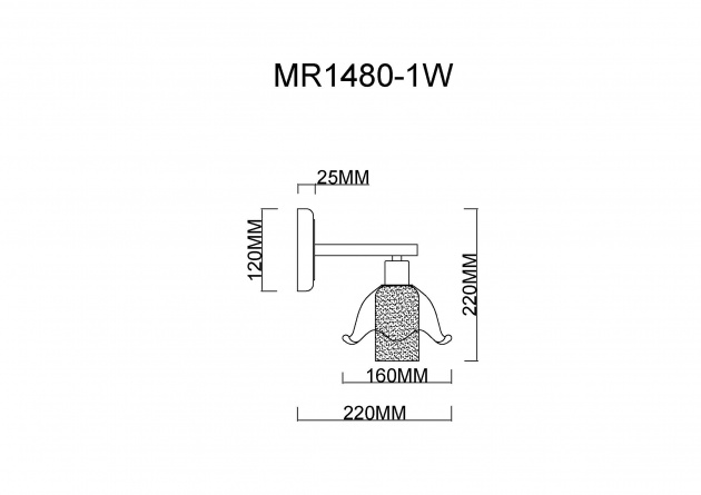 Бра Lisa MR1480-1W фото 2