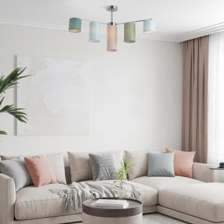 Потолочная люстра Pastel 60151/7 хром фото 2