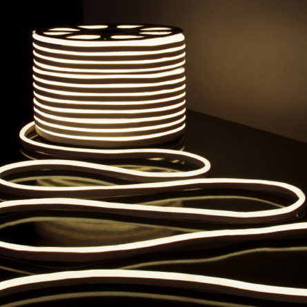 Гибкий неон LS 001 220V 9,6 IP67 Гибкий неон 220V 9,6W 120Led 2835 IP67 односторонний дневной белый, 50 м фото 2