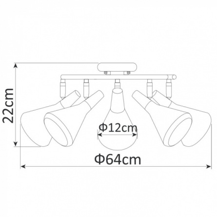 Спот Ciclone A9155PL-5WH фото 3