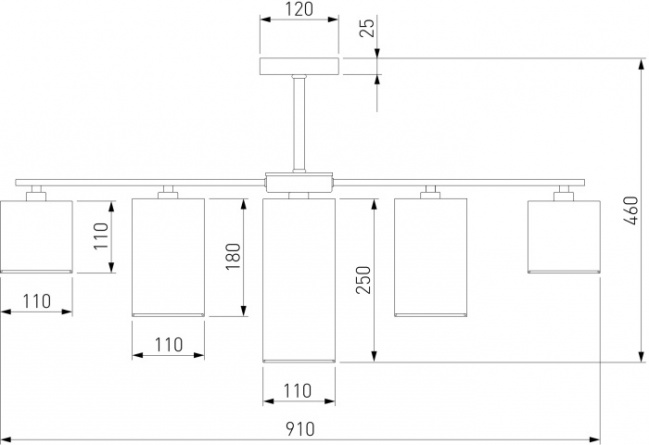 Потолочная люстра Pastel 60151/7 хром фото 3