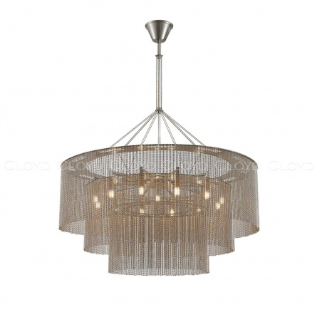 Люстра Cloyd ONASSIS C12 / Ø80 см - никель сатин (арт.11358) фото 1