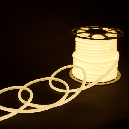 Гибкий неон LS 003 220V 9,6 IP67 Гибкий неон 220V 9,6W 144Led 2835 IP67 круглый дневной белый, 50 м фото 1