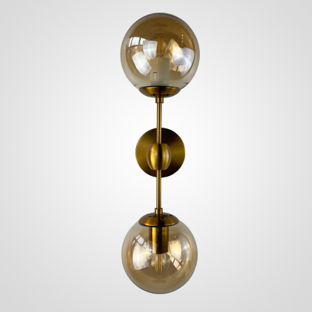 Бра Modo Sconce 2 Globes Gold фото 1