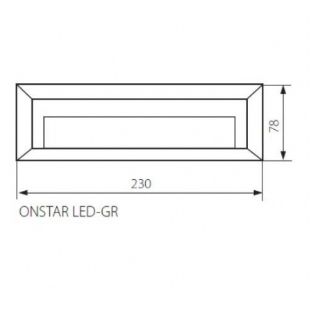 Настенный светильник уличный Onstar Led 22760 фото 3