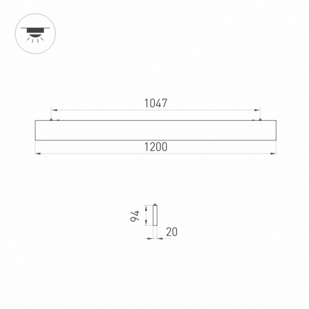 Подвесной светильник LINEAIR FLAT 031530 фото 3