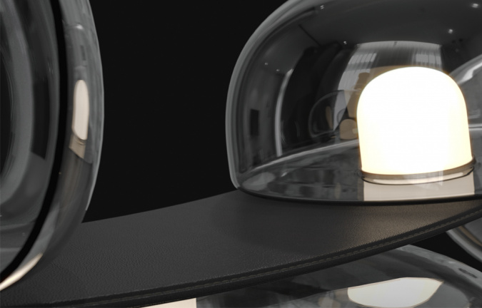 Светильник подвесной Crystal Lux BOSQUE SP7 L3000 BLACK/TRANSPARENT фото 6