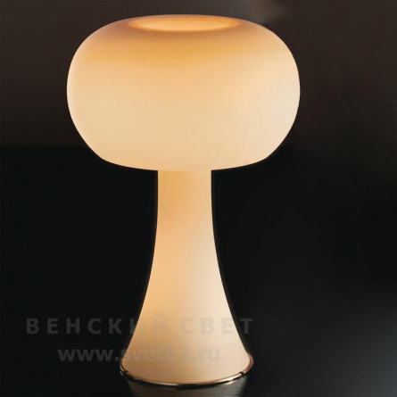 Настольная лампа 9016/2TLG amber IDL Италия  60W 72 см Никель Aurora фото 1