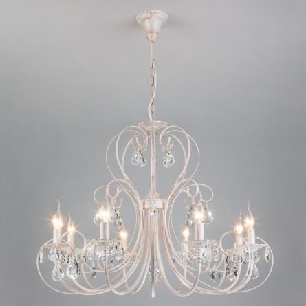 Подвесная люстра Alda 3305/8 белый с золотом фото 1