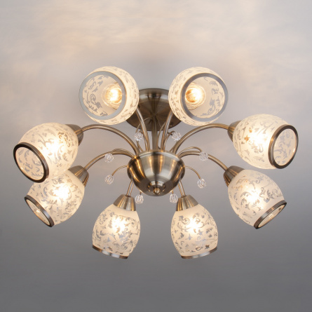 Потолочная люстра Gabriella 30026/8 античная бронза фото 1