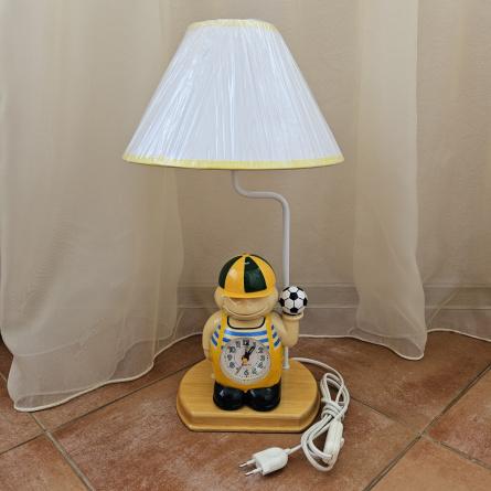 Детский светильник настольная лампа часы будильник Футболист Orion LA 4K/1014 фото 3