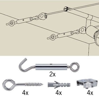 Крепежный комплект для струны Wire System 17803 фото 1