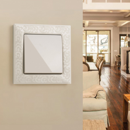 Выключатель Встраиваемые механизмы слоновая кость W1112003 фото 2