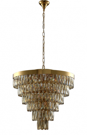 Люстра Crystal Lux ABIGAIL SP-PL15 D620 GOLD/AMBER фото 1