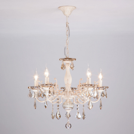 Подвесная люстра Elisha 3281/5 белый с золотом фото 1