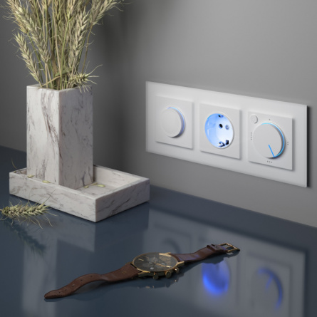 Терморегулятор Встраиваемые механизмы белые W1151101 фото 2