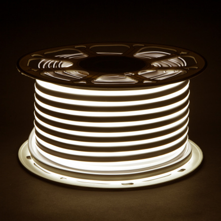 Гибкий неон LS 001 220V 9,6 IP67 Гибкий неон 220V 9,6W 120Led 2835 IP67 односторонний дневной белый, 50 м фото 1