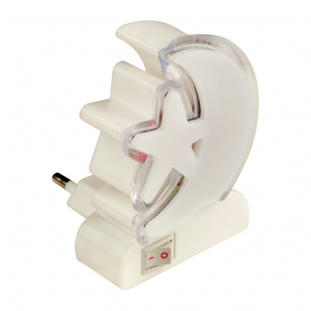Ночник  DTL-301-Месяц со звездочкой/RGB/4LED/0,5W фото 1