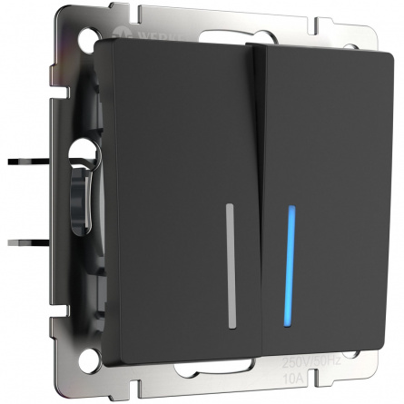 Выключатель Встраиваемые механизмы черные W1122108 фото 1