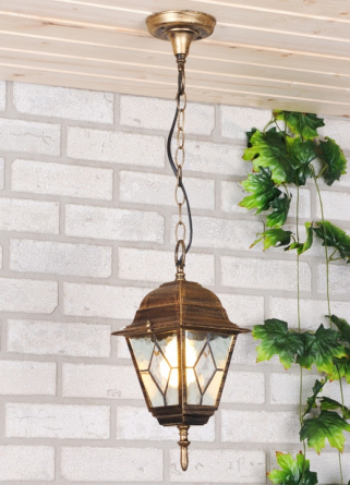 Уличный светильник подвесной Vega черное золото Vega H черное золото фото 1