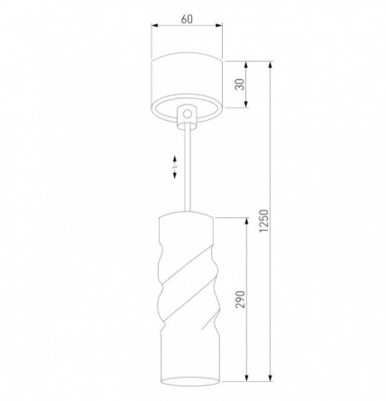 Подвесной светильник Scroll 50136/1 LED черный фото 2