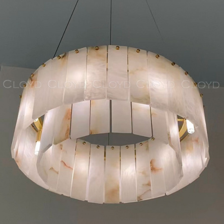 Люстра Cloyd HERCULANUM-A C8 / Ø60 см - алебастр - латунь (арт.11155) фото 2