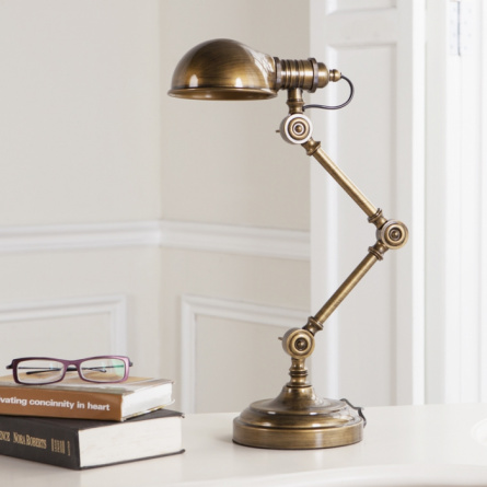 Настольная лампа Brass Steampunk Table Lamp фото 1