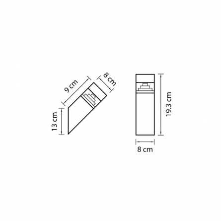 Настенный светильник уличный Raggio 377605 фото 2