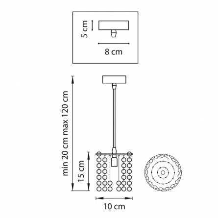 Подвесной светильник CRISTALLO 795314 фото 2