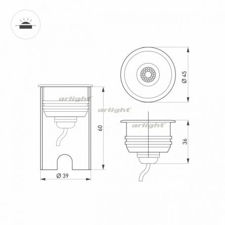 Уличный подводный светильник AQUA 028056 фото 2