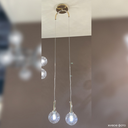 Светильник подвесной Crystal Lux LUXURY SP2 GOLD фото 4