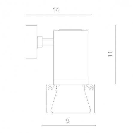 Спот Falena A6709AP-1BK фото 2