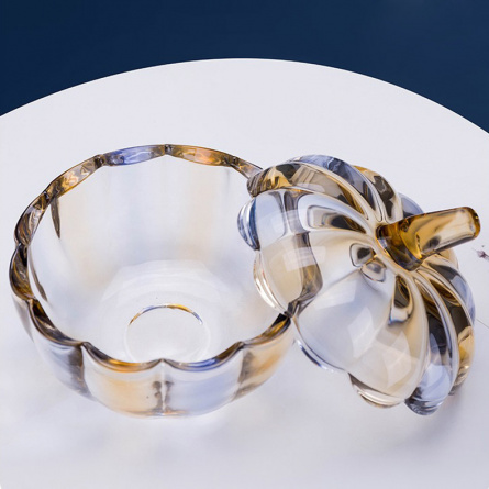 Шкатулки Cloyd POME Box / выс. 17 см - янтар. стекло (арт.50052) фото 2