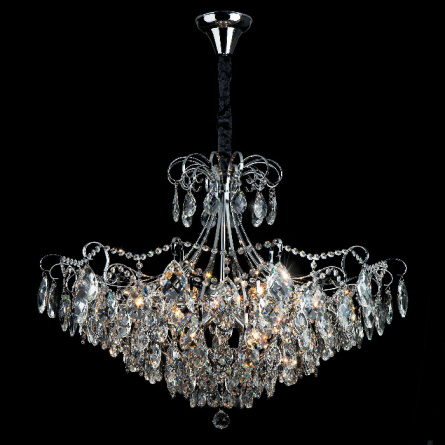 Подвесная люстра Crystal 10080/12 хром фото 3