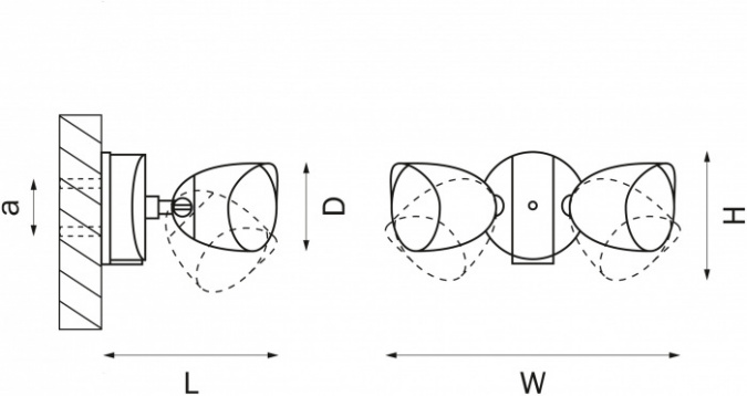 Настенный светильник уличный Diva 374247 фото 2