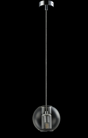 Светильник подвесной Crystal Lux BELEZA SP1 B CHROME фото 3
