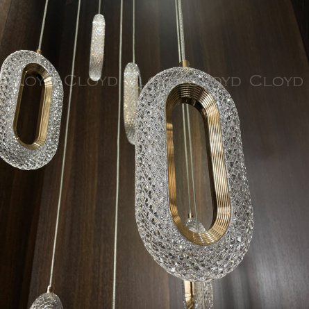 Люстра Cloyd DIOFANT C13 / выс. 280 см - золото (арт.11247) фото 2