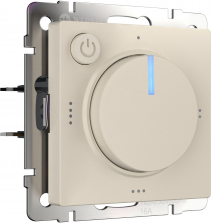 Терморегулятор Встраиваемые механизмы айвори матовые W1151162 фото 1